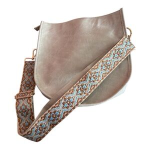 NWOT Ahdorned Satchel Crossbody in Cream